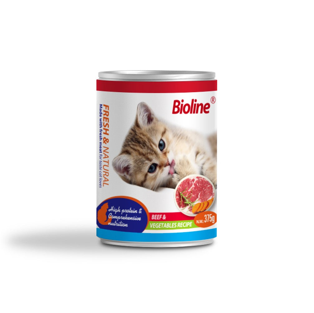 BIOLINE Canned Cat Food 375g