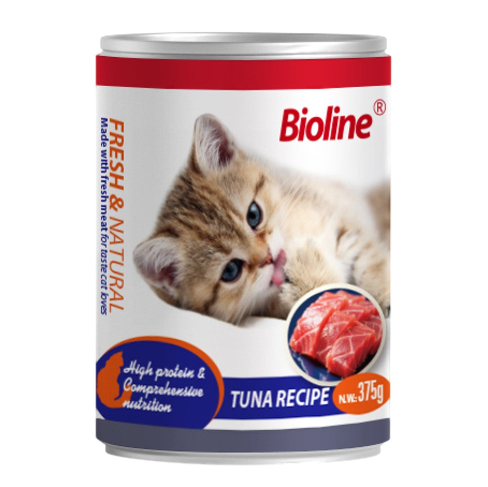 Bioline Canned Cat Food - Tuna 375g