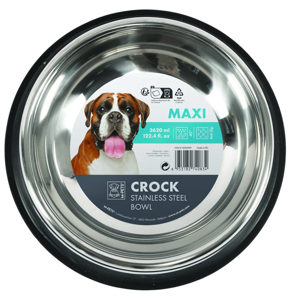 M–Pets CROCK Stainless Steel Bowl