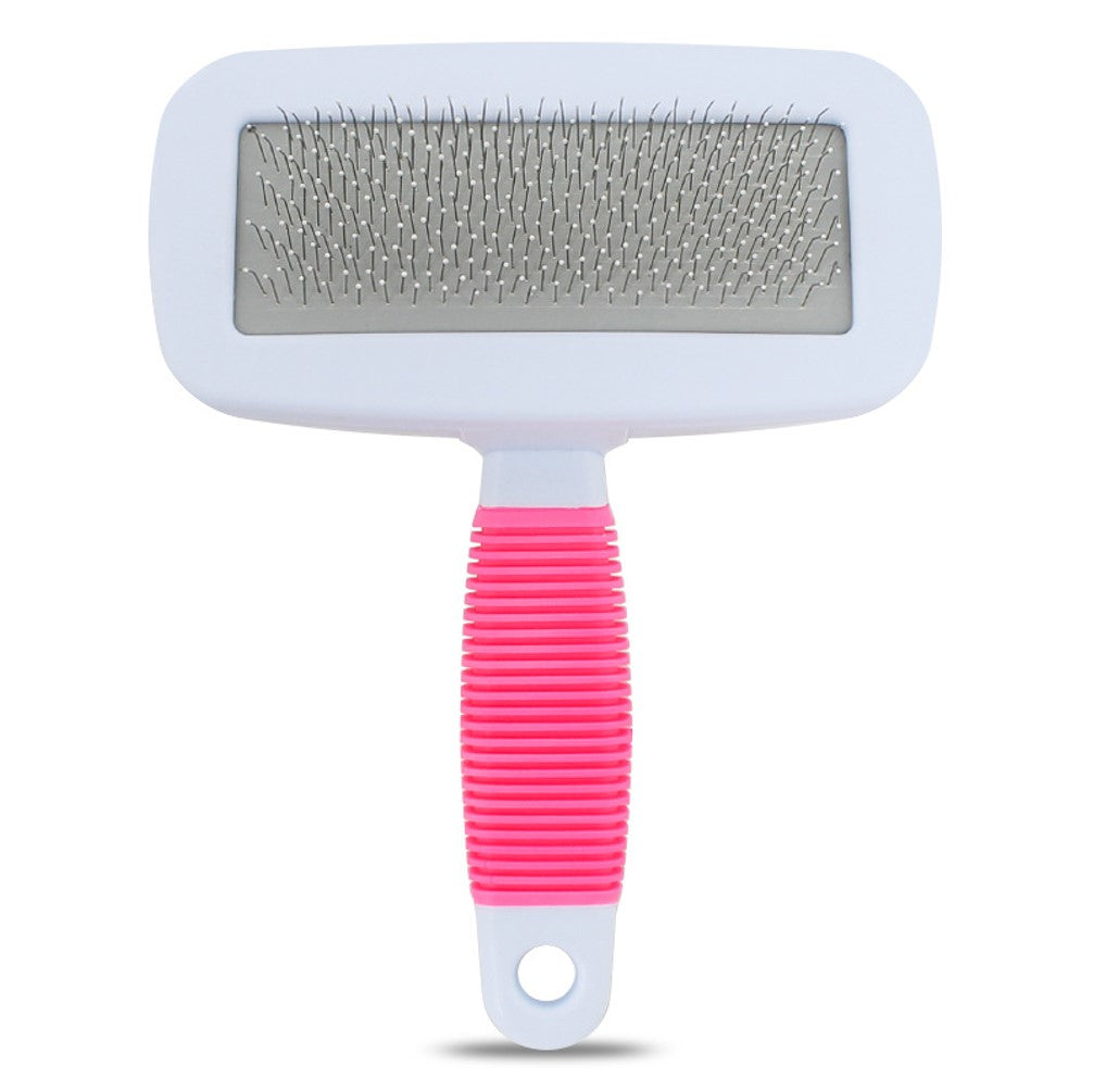 Slicker Brush White-Pink/Green