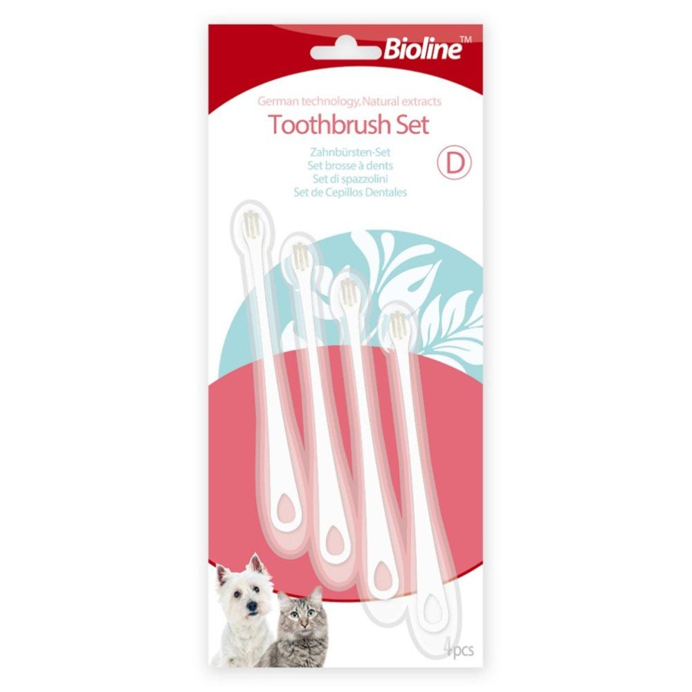 BIOLINE Toothbrush Set (Cat and Puppy) - Petzone Kenya