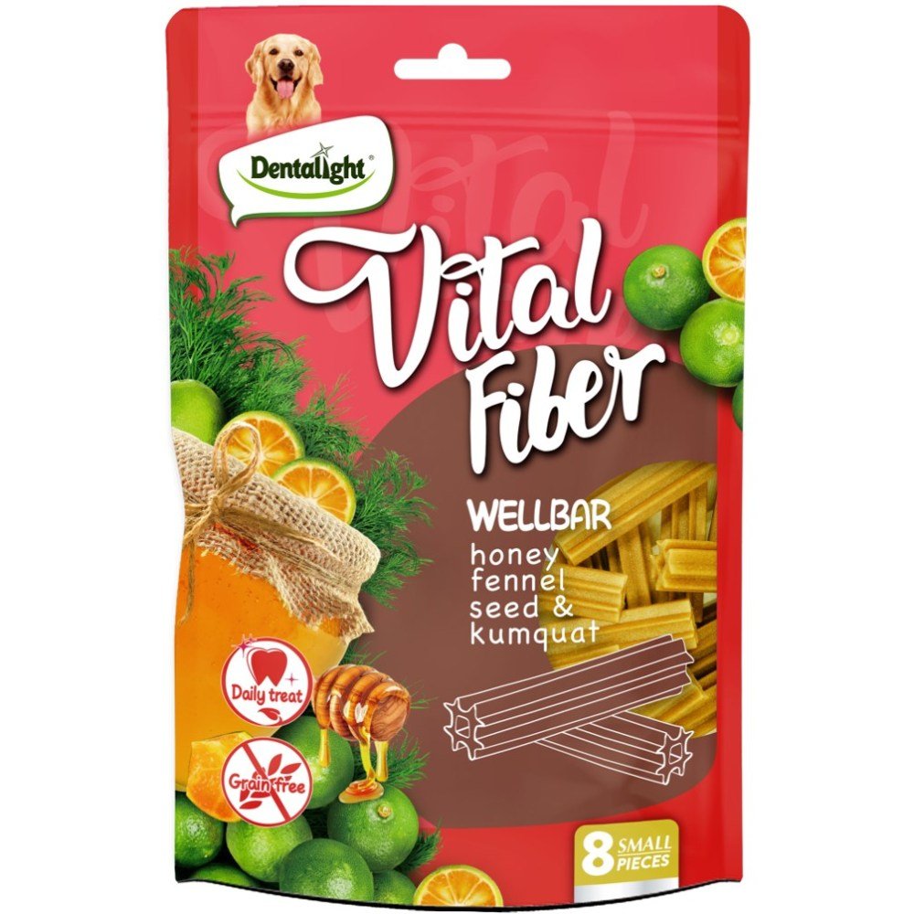 Gnawlers 3" Vital Fiber Wellbar (Honey, Fennel Seed & Kumquat) 80Gr - Petzone Kenya