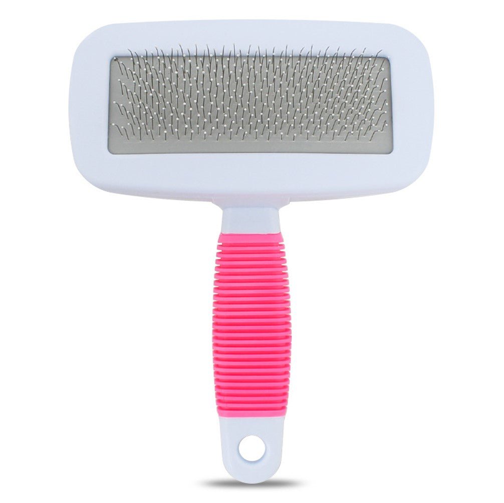 Slicker Brush White - Pink/Green - Petzone Kenya