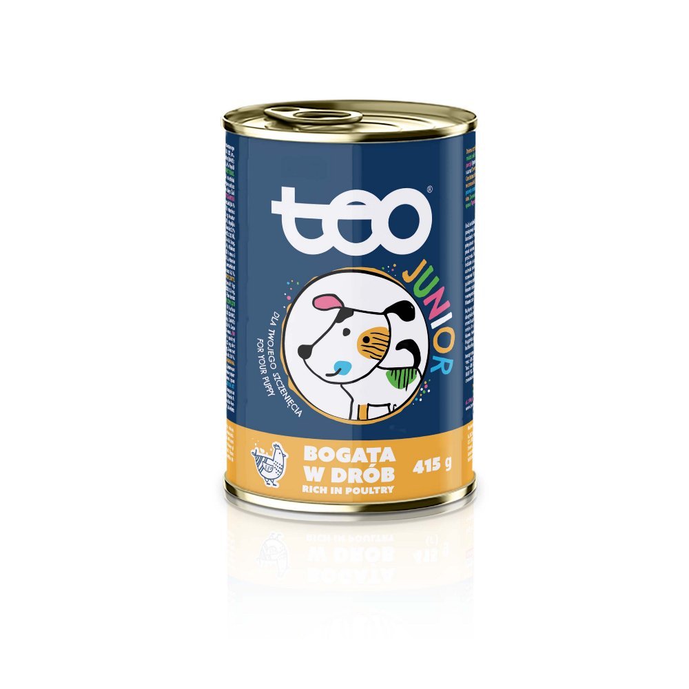 TEO Junior Wet Dog Food - Rich in Chicken 415Gr - Petzone Kenya