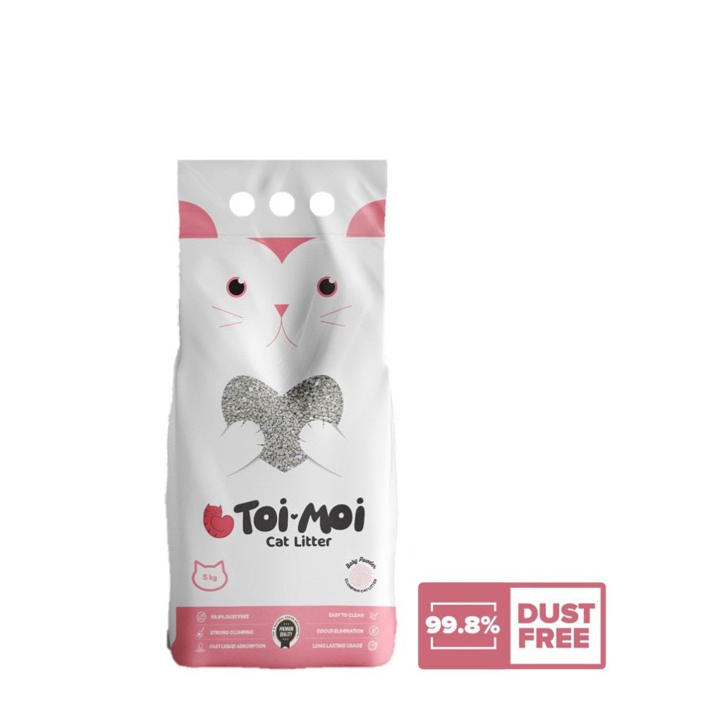TOI - MOI Aura Baby Powder Scented Clumping Cat Litter - Petzone Kenya