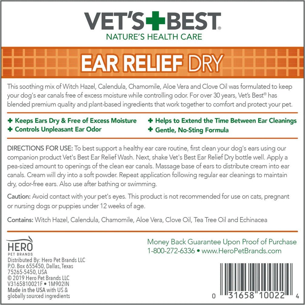 Vet's Best Ear Relief Dry - Petzone Kenya