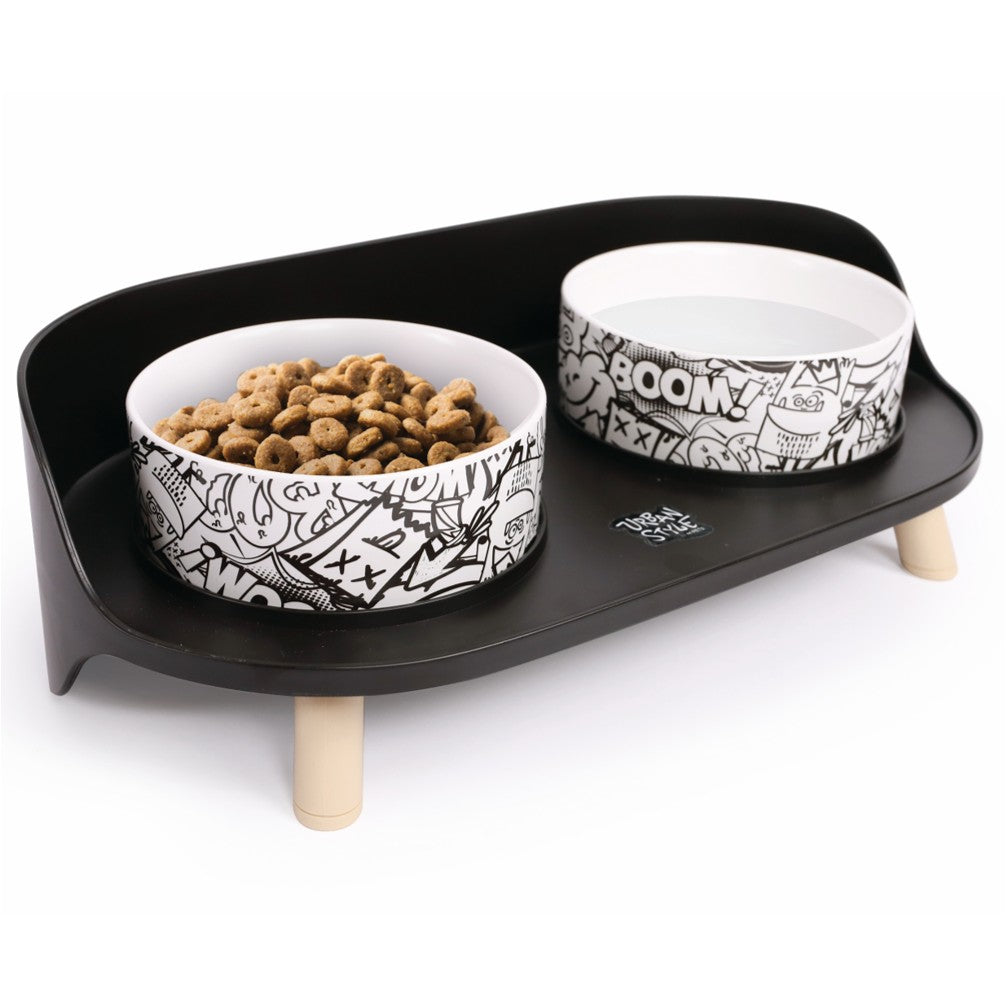 MPETS ALTITUDE Double Raised Pet Bowl