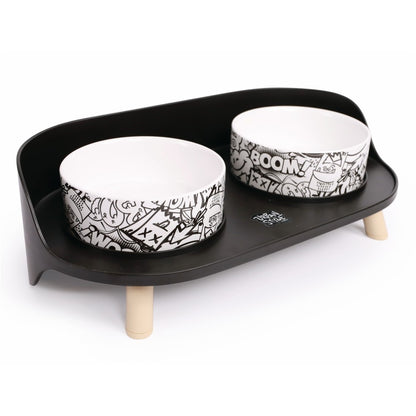 MPETS ALTITUDE Double Raised Pet Bowl