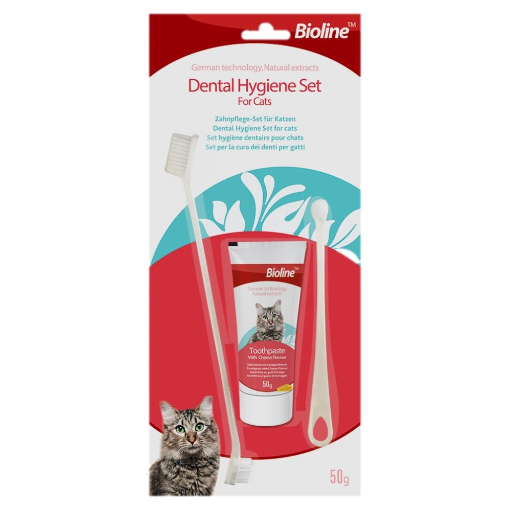 BIOLINE DENTAL HYGIENE SET FOR CATS