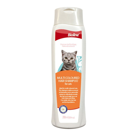 BIOLINE MULTI COLOURED HAIR SHAMPOO FOR CATS