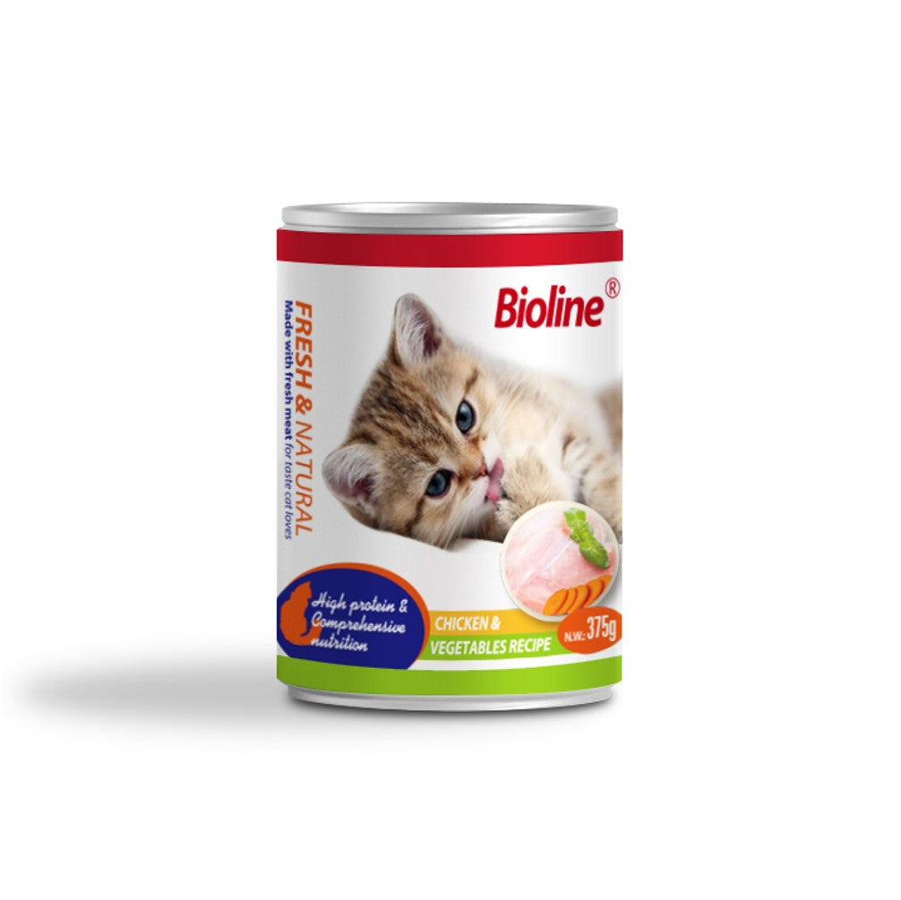 BIOLINE Canned Cat Food 375g