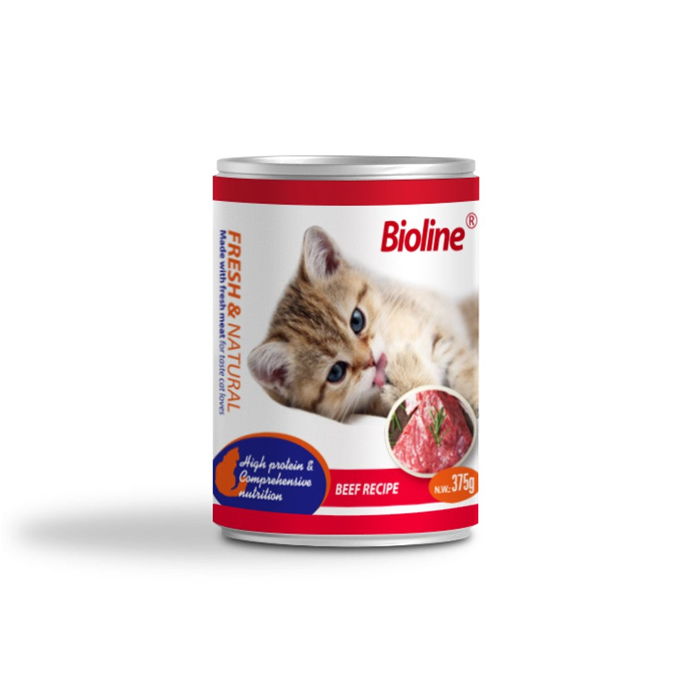 BIOLINE Canned Cat Food 375g