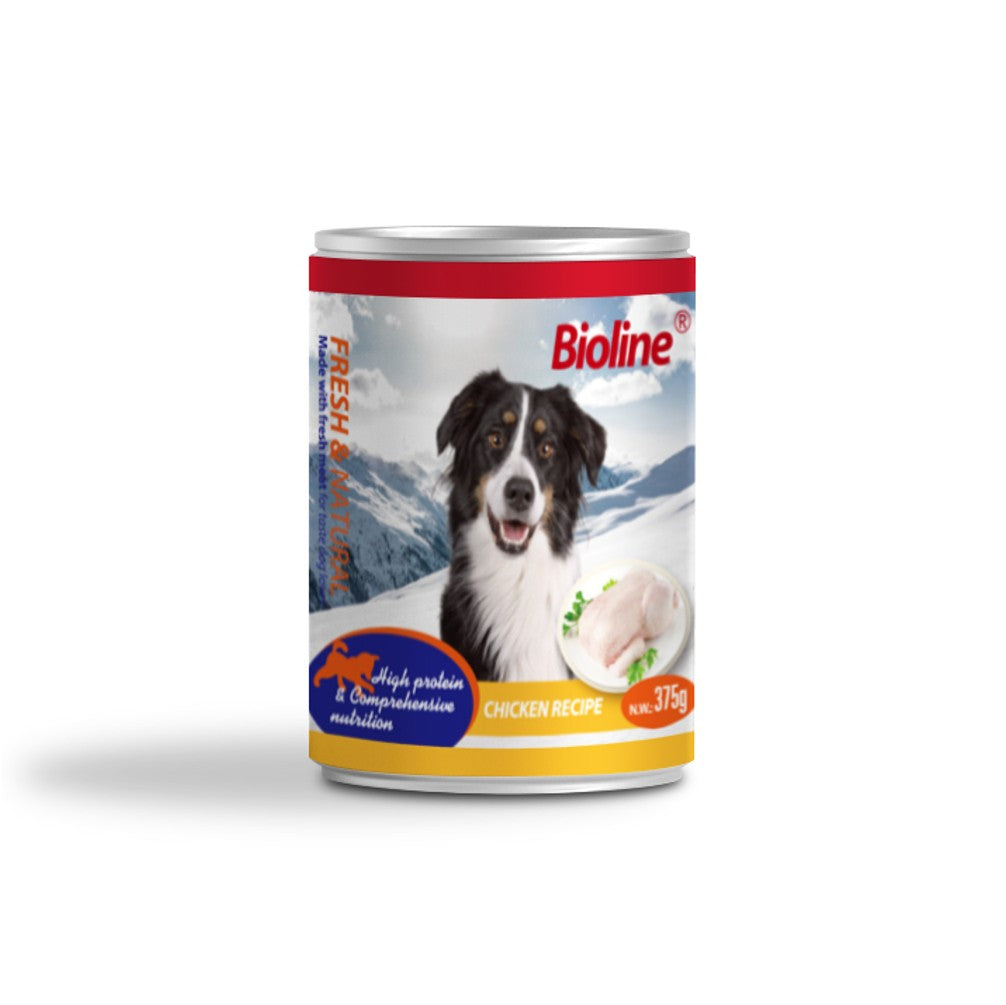BIOLINE Canned Dog Food 375g