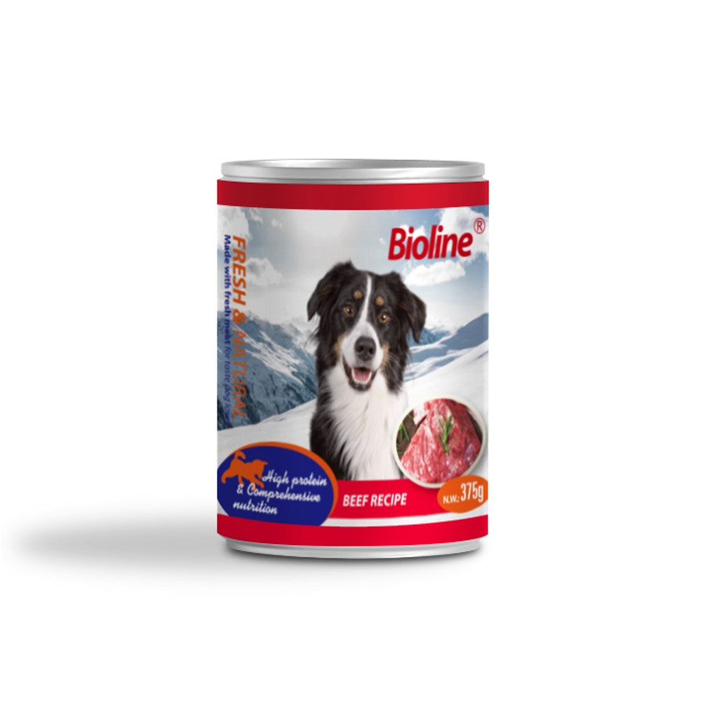 BIOLINE Canned Dog Food 375g