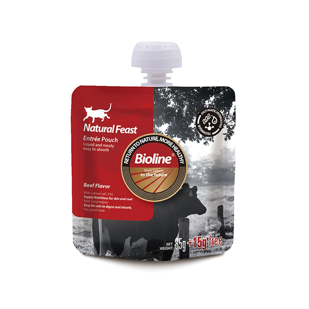 BIOLINE Natural Feast Entree Pouch Cat Food 85g