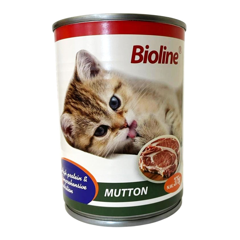 Bioline Canned Cat Food - Mutton 375g