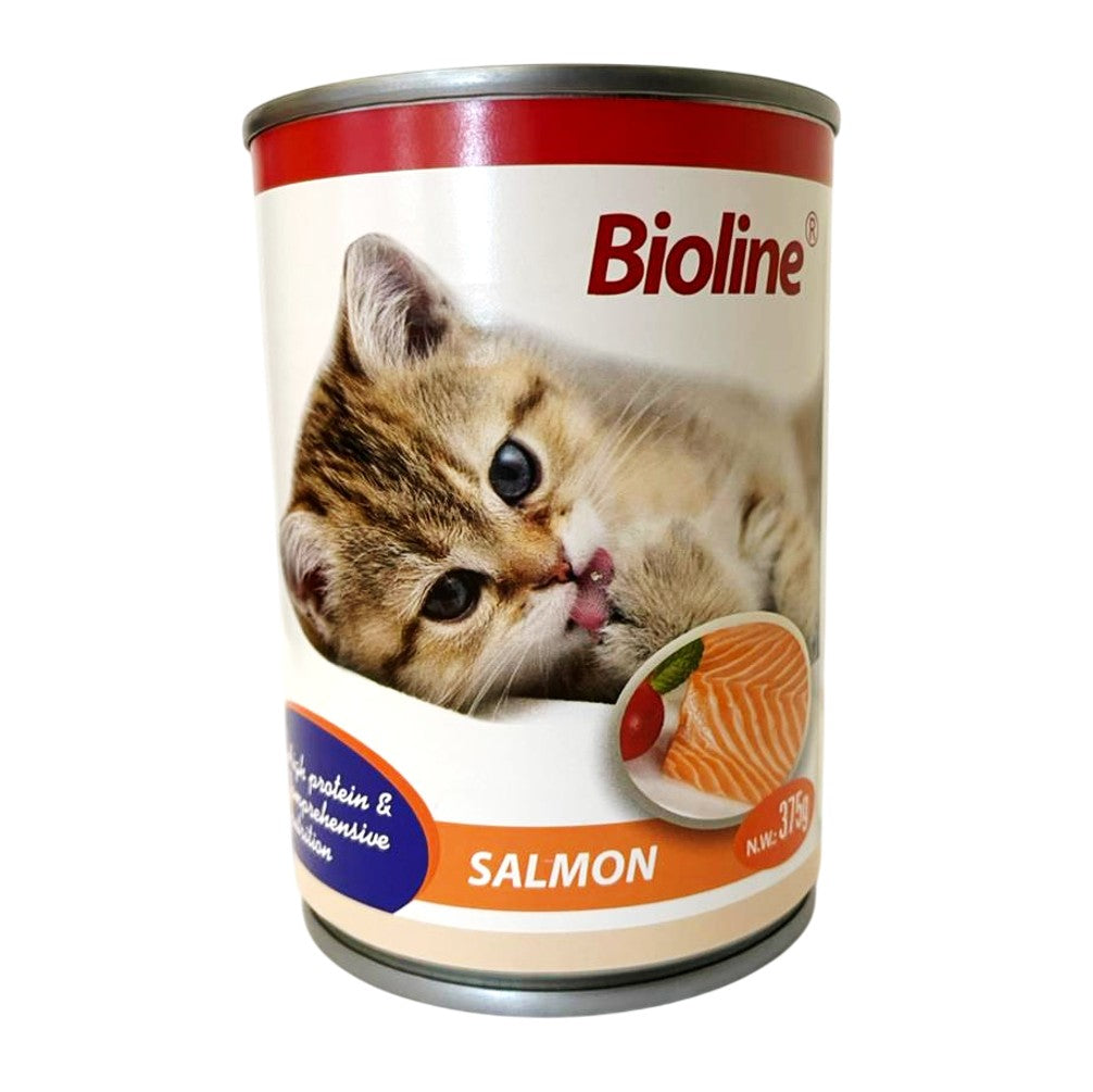 Bioline Canned Cat Food - Salmon 375g