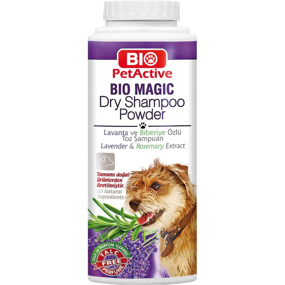 BIO PETACTIVE MAGIC DRY DOG SHAMPOO POWDER