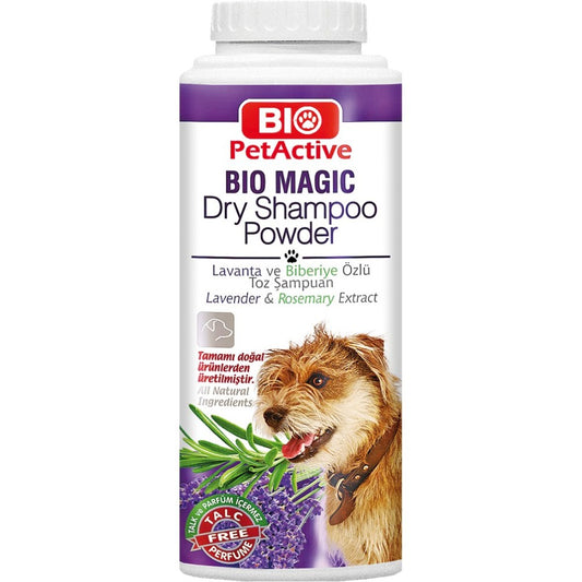 BIO PETACTIVE MAGIC DRY DOG SHAMPOO POWDER