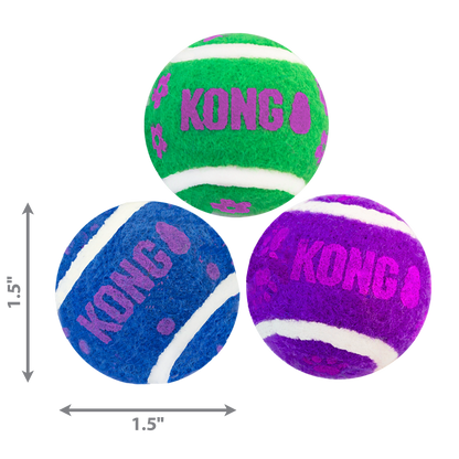 KONG Cat Active Tennis Balls w/Bells