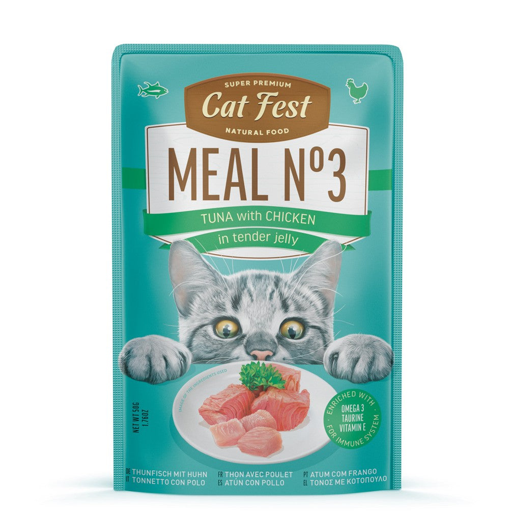 CAT FEST Pouches made from Dark Tuna Meat