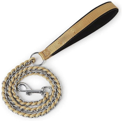 Chain Leash With Padded Handle