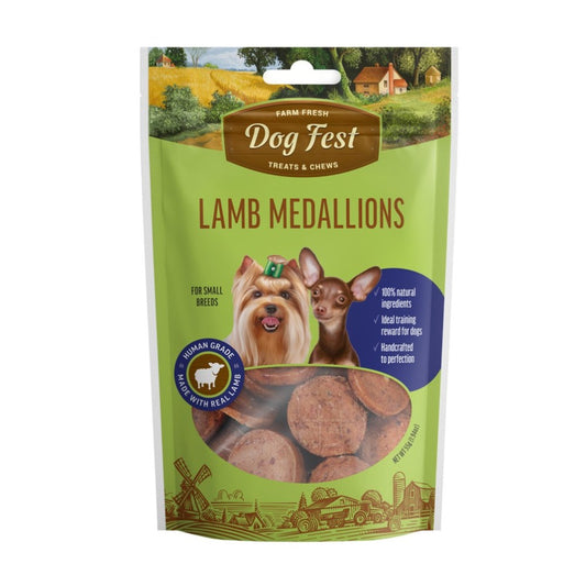 DOG FEST Lamb Medallions for Small Breeds - 55Gr