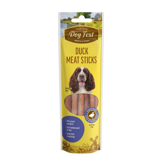 DOG FEST Duck Meat Sticks for Adult Dogs - 45Gr