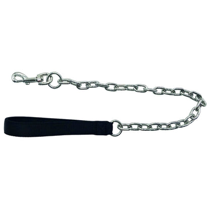 MPETS GIANT Chain Dog Traffic Leash with Padded Handle