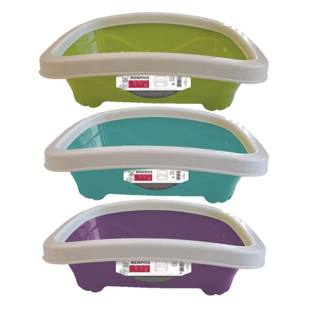 MPETS MEMPHIS - CAT LITTER TRAY WITH RIM
