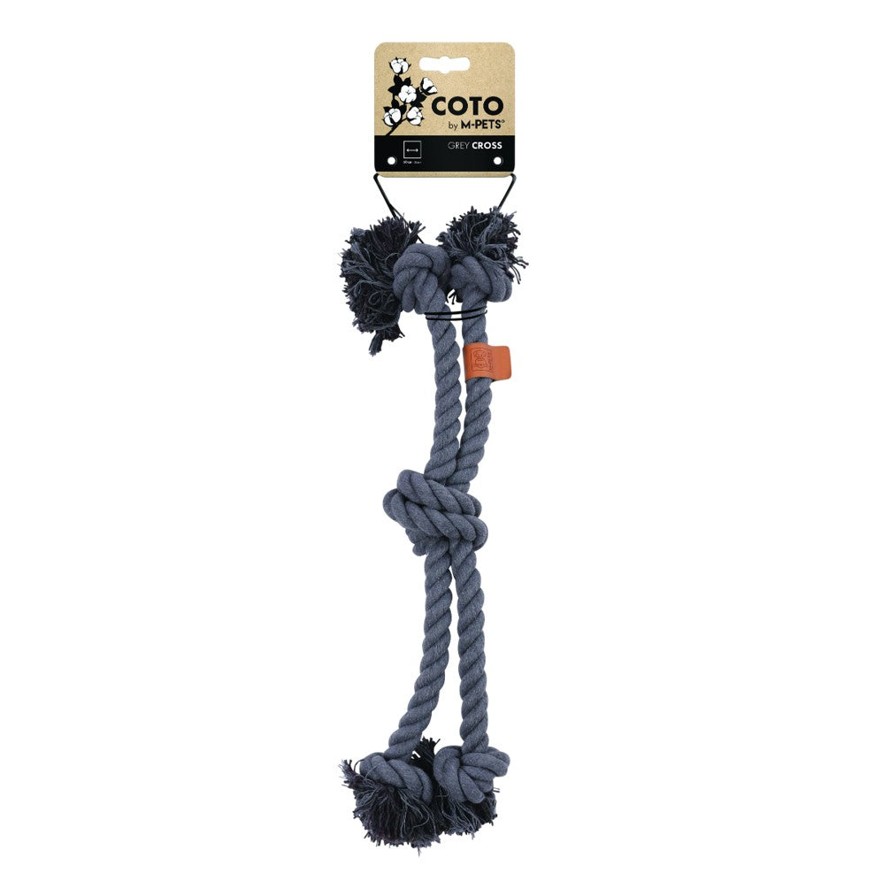 M–Pets COTO Dog Toy -  Cross Grey 60cm