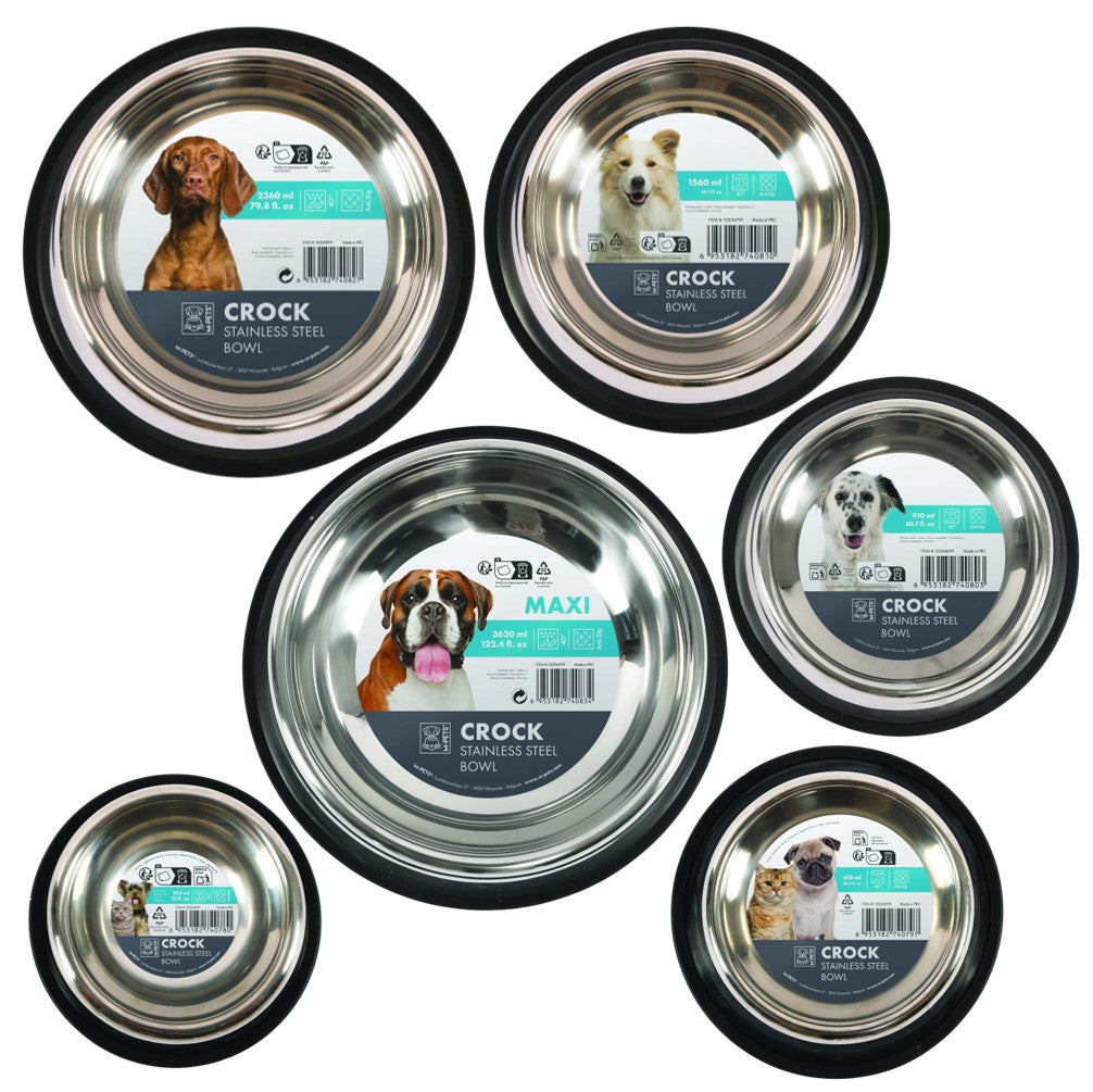 M–Pets CROCK Stainless Steel Bowl