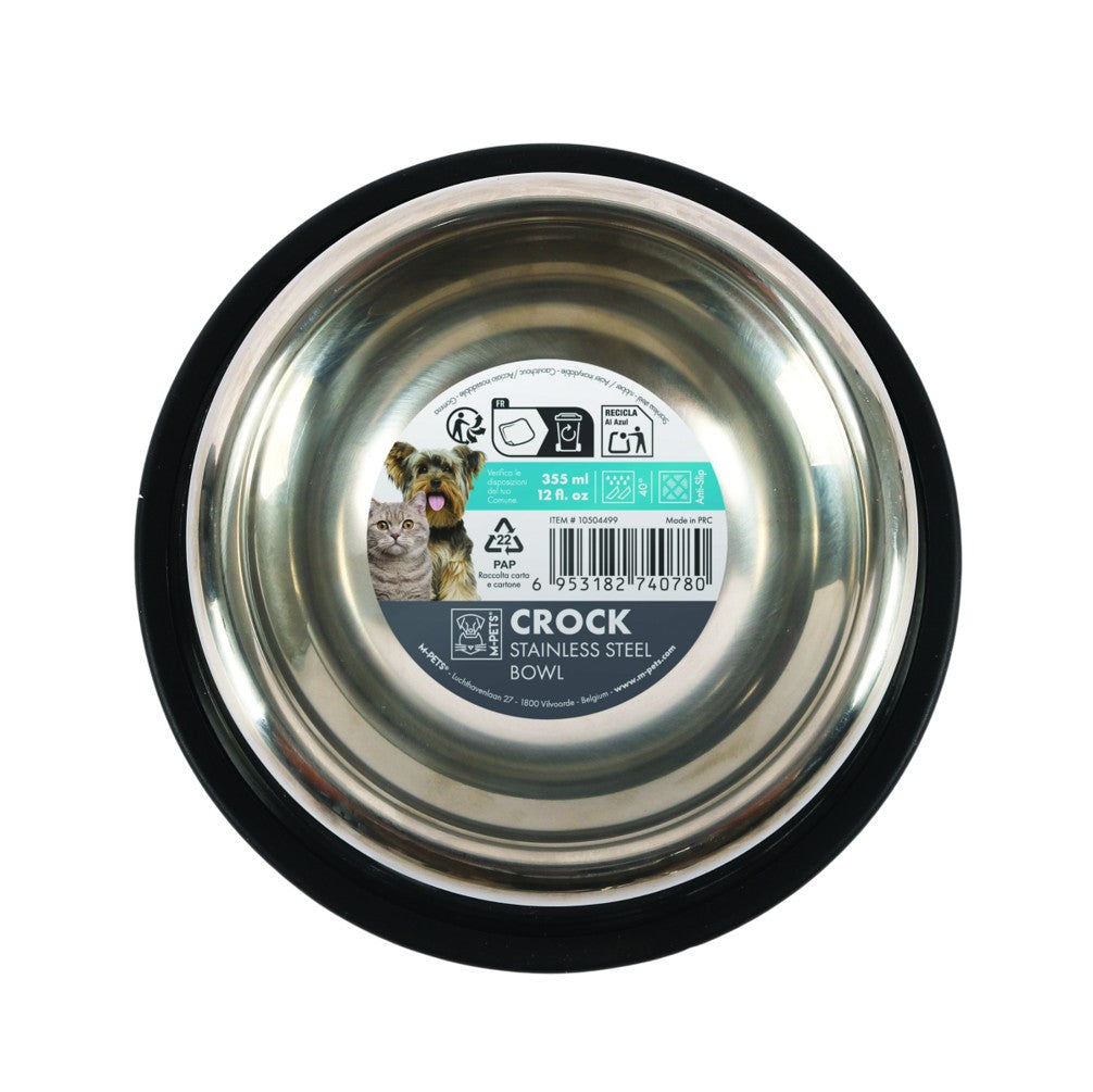 M–Pets CROCK Stainless Steel Bowl