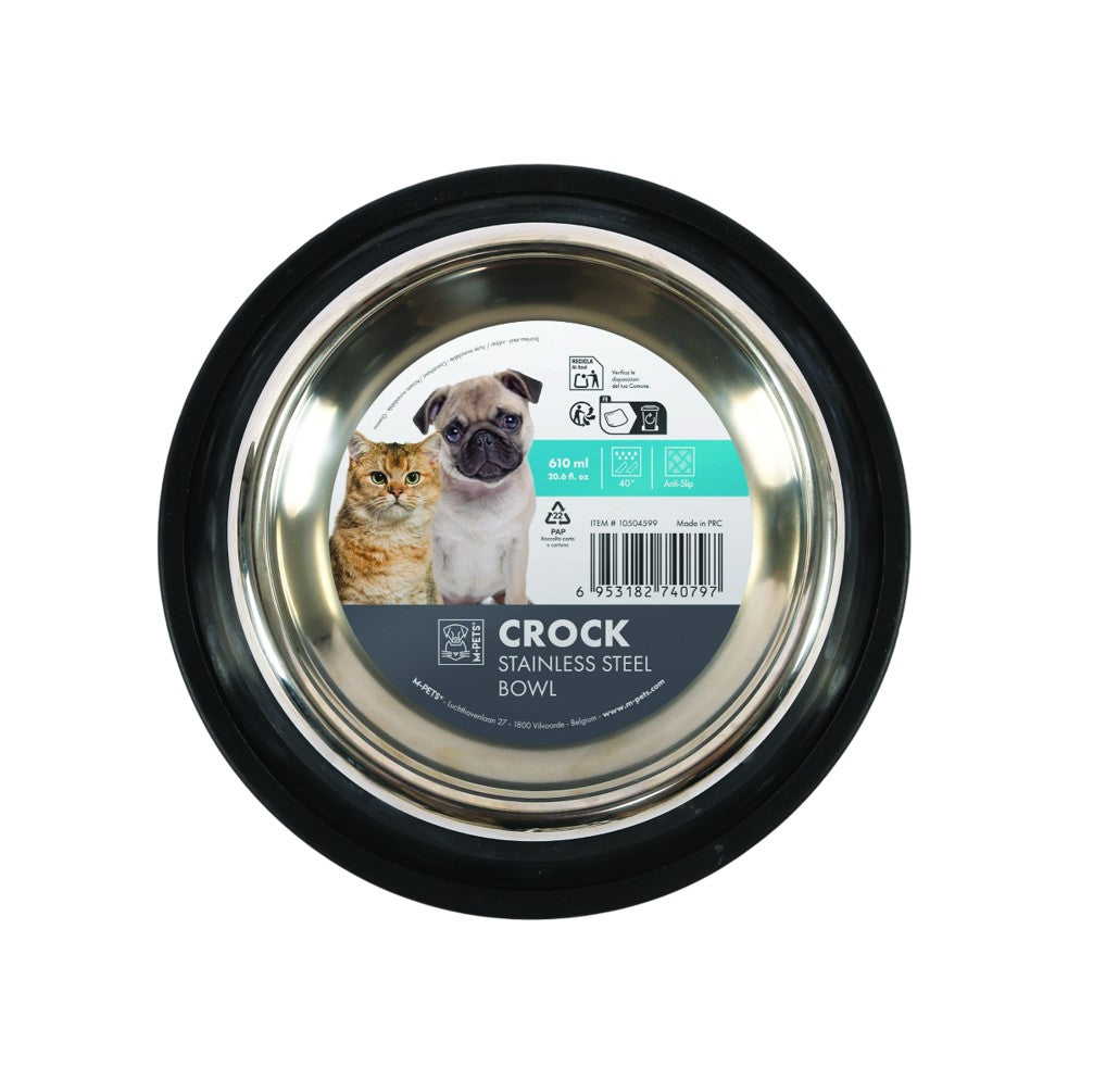 M–Pets CROCK Stainless Steel Bowl