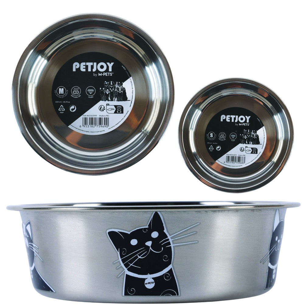 M-Pets PETJOY CatFamily Stainless Bowl