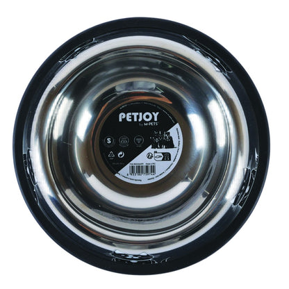 M-Pets PETJOY CatFamily Stainless Bowl with Rubber Edge
