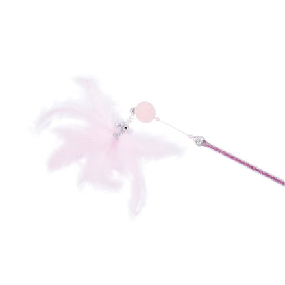 M–Pets MoonCAT cat wand Stellar Plume - Blue, Pink, Silver & White