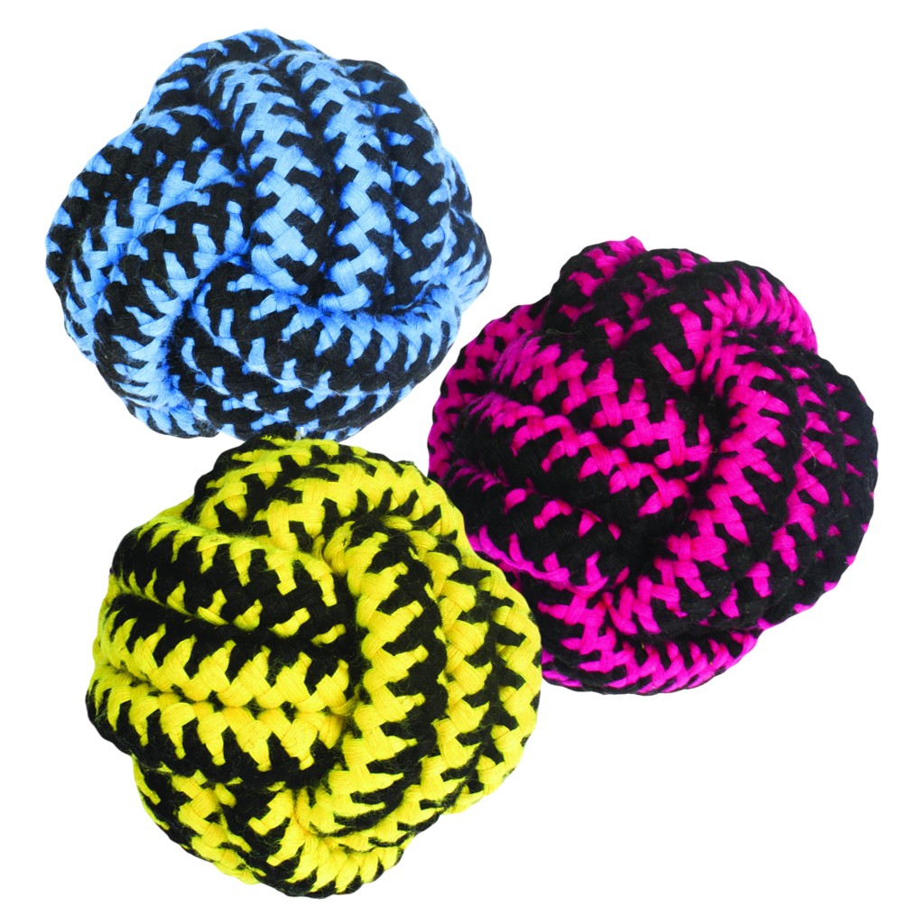 M–Pets TWIST Ball – Blue, Pink, Yellow