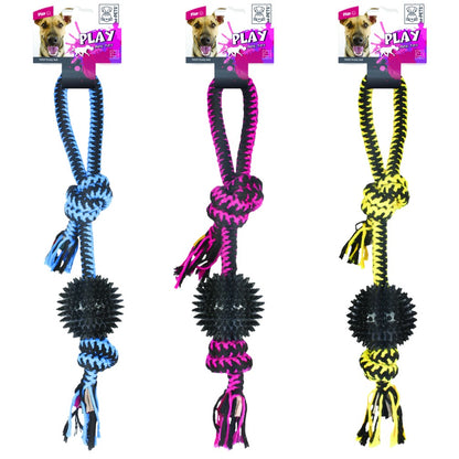 M–Pets TWIST Prickly Ball – Blue, Pink, Yellow