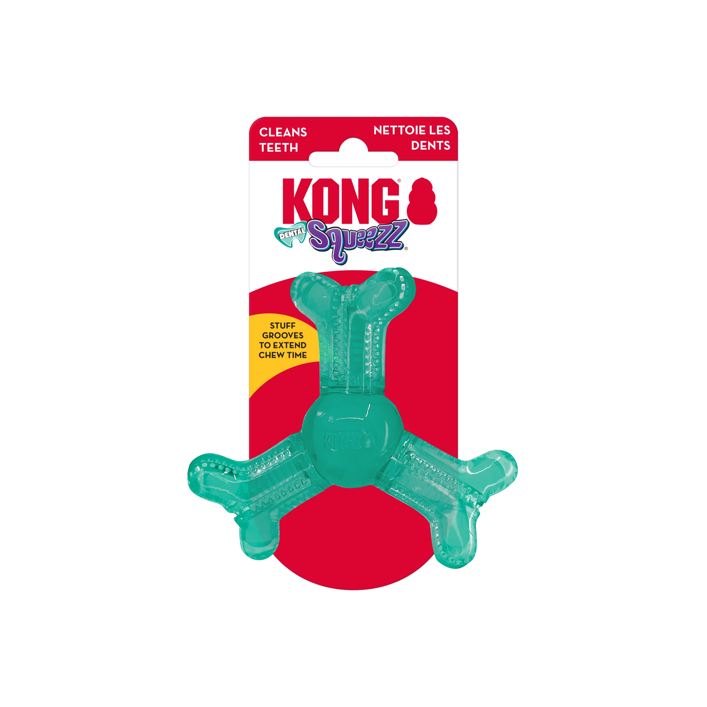 KONG Squeezz Dental Roller Bone