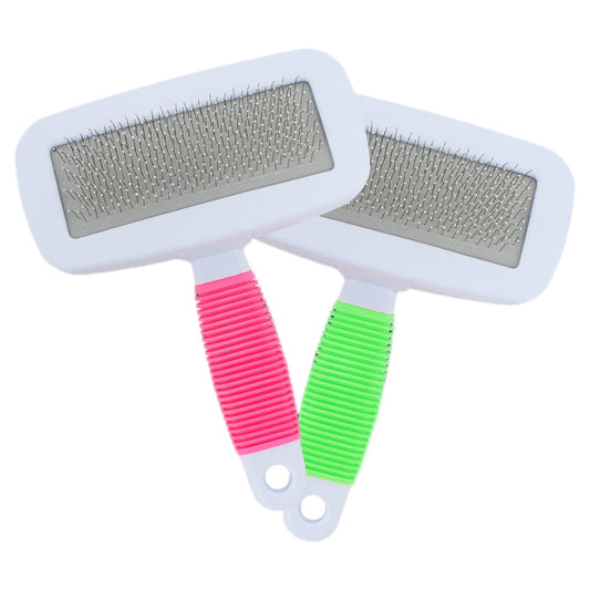 Slicker Brush Black Red Handle (L)