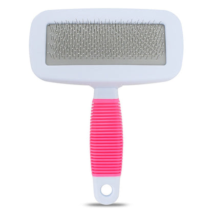 Slicker Brush White-Pink/Green