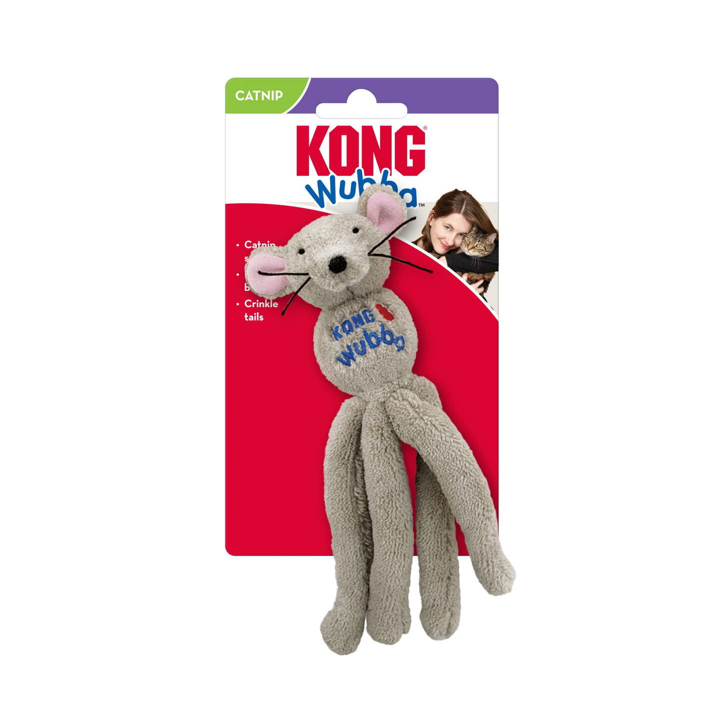 KONG Cat Wubba Mouse Assorted