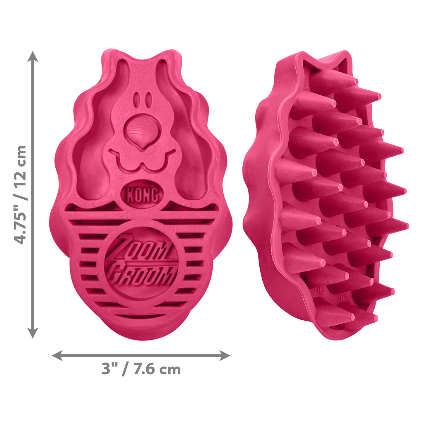 KONG ZoomGroom Raspberry