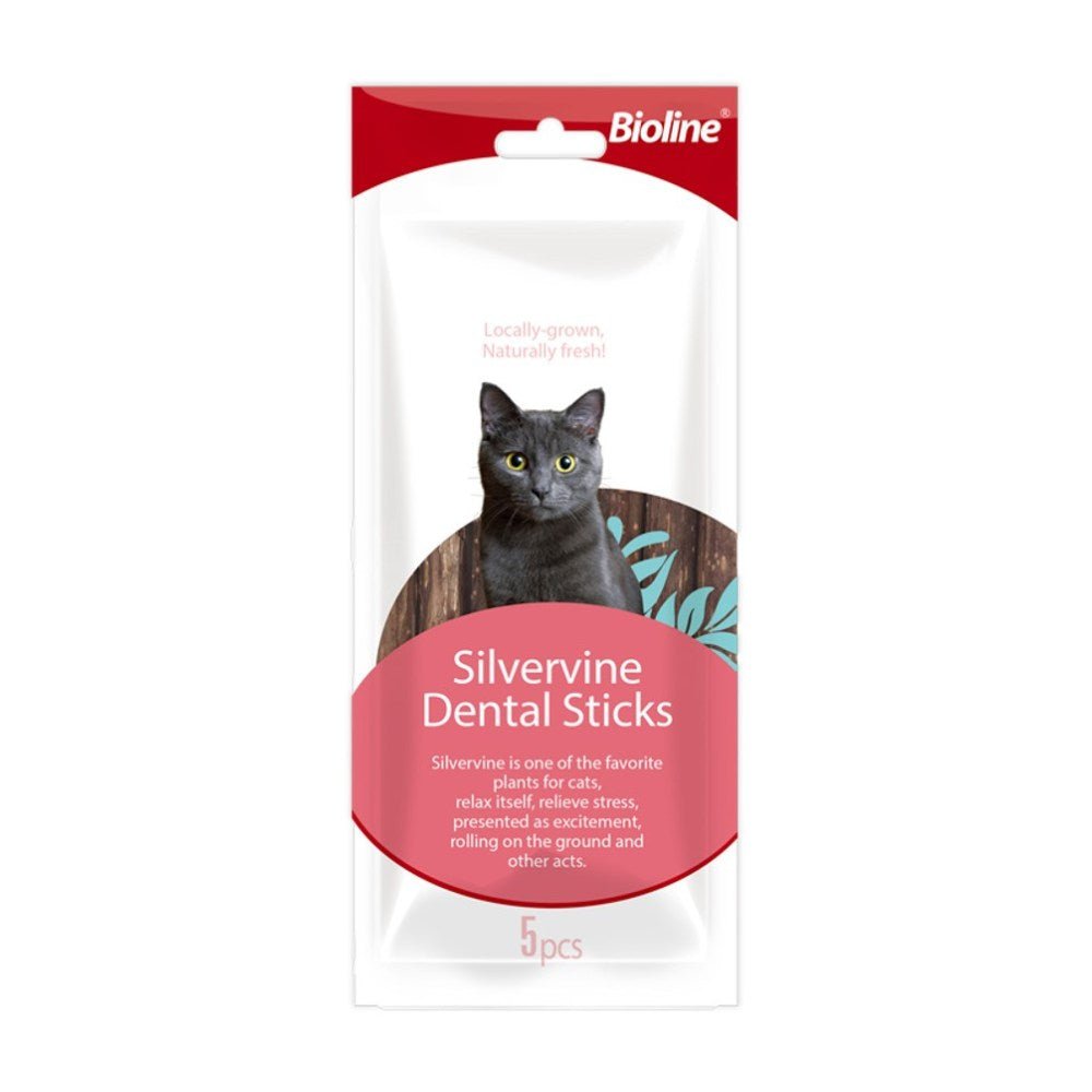 BIOLINE Catnip Dental Sticks (5pcs) - Petzone Kenya