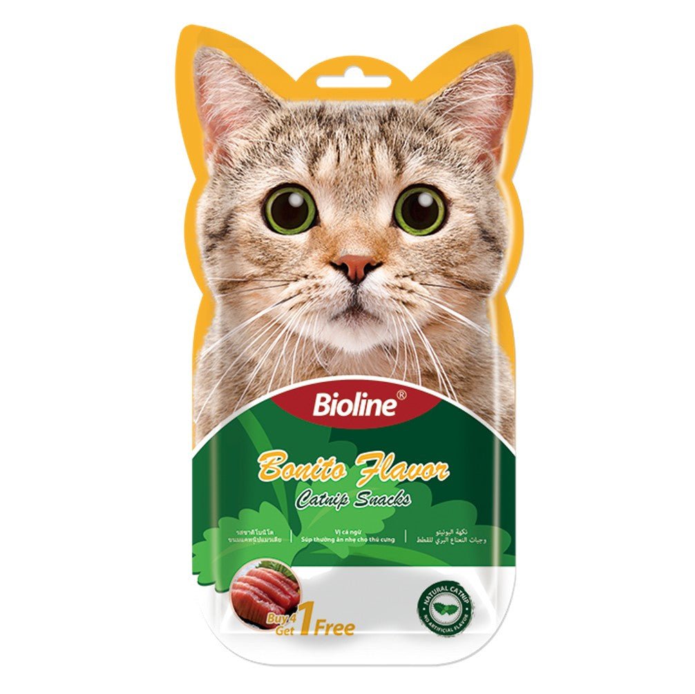 BIOLINE Catnip Snacks - 15Gr x 5pcs - Petzone Kenya