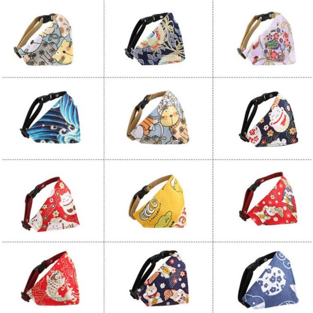 Cat Bandana With Collar (Lg) 25 - 45cm - Petzone Kenya