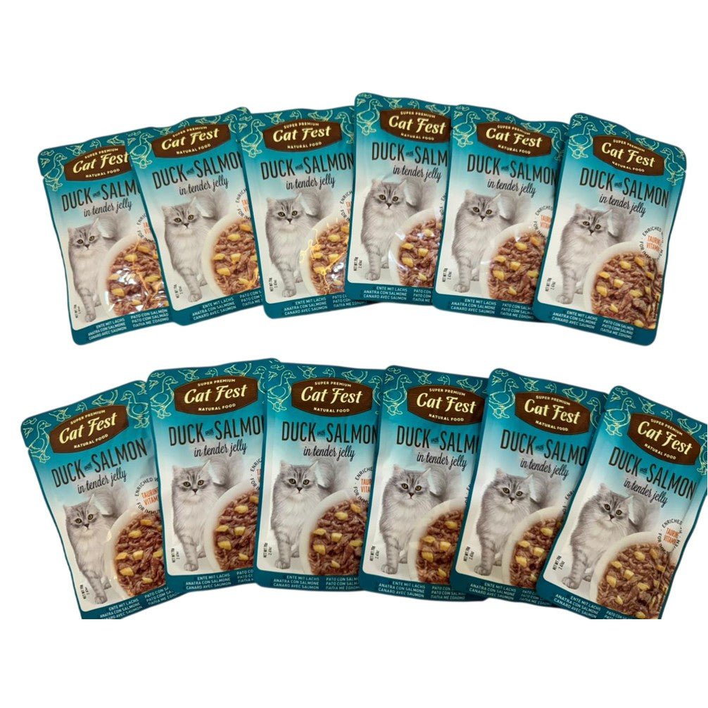 CAT FEST Adult Cat Food Pouches in Tender Jelly 70Gr - 12 Pack - Petzone Kenya