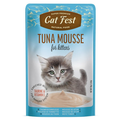 CAT FEST Cat Pouches Tuna Mousse for Kittens - 70Gr - Petzone Kenya