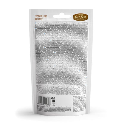 CAT FEST Gentle Dental Crispy pillows with Beef Cream - 30Gr - Petzone Kenya